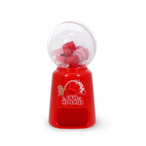 Mini Eraser Dispenser - Love Dispenser