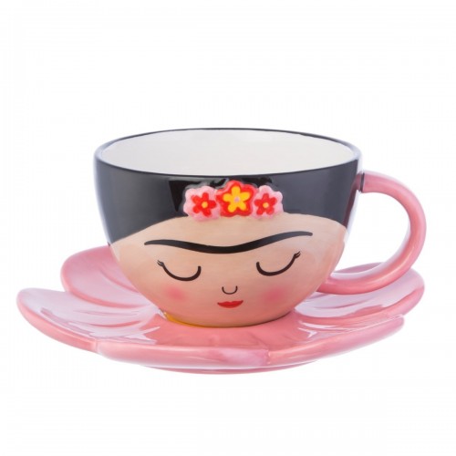Frida Cup And Flower Saucer Set