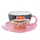 Frida Cup And Flower Saucer Set