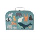 Endangered Animals Print Tin Tea Set