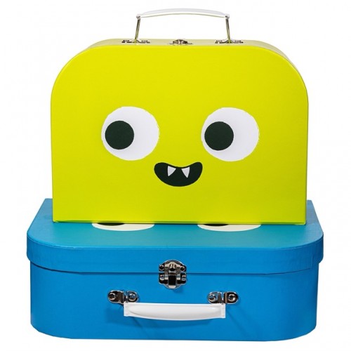 Monster Suitcases - Set Of 2
