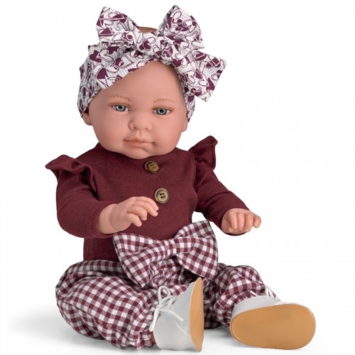 Magic baby κούκλα "Marina με μπορτνώ πουκάμισο και μεγάλο φιόγκο"