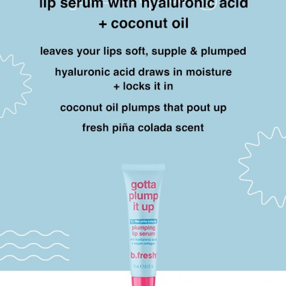 Serum χειλιών 15ml για όγκο, Gotta plump it up - BFresh