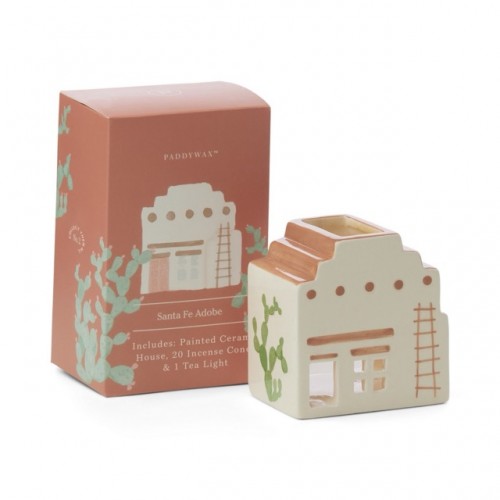 Κεραμικό Σπιτάκι No.03 Santa Fe Adobe Style με Αρωματικούς incense κώνους & Ρεσώ - Paddywax