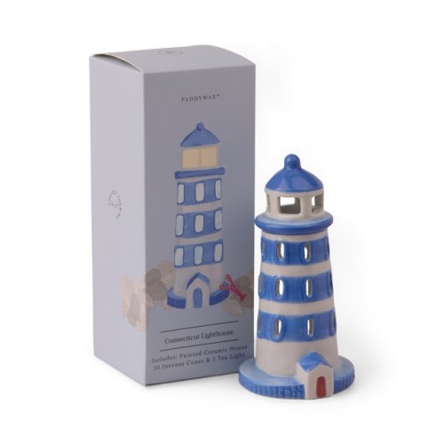 Κεραμικός Φάρος No.07 Lighthouse Style με Αρωματικούς incense κώνους & Ρεσώ - Paddywax