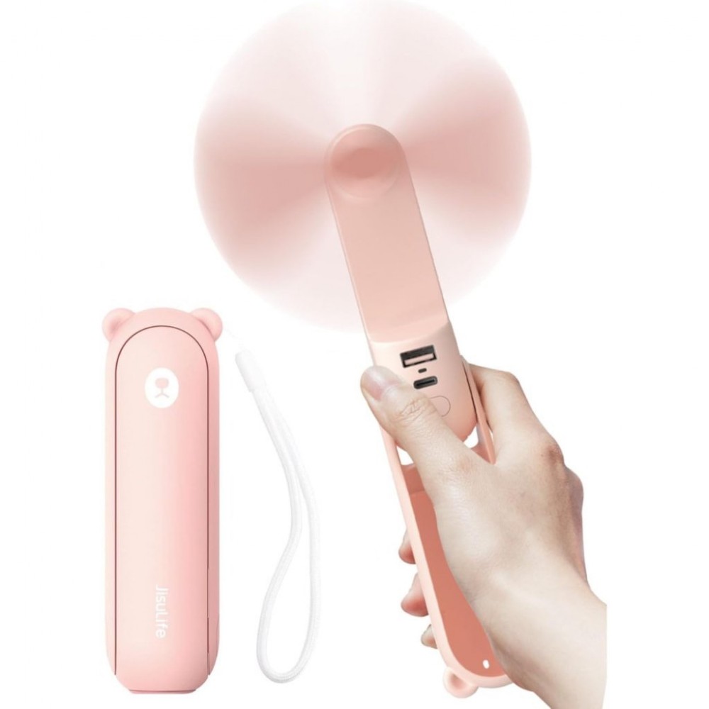 JISULIFE HANDHELD FAN 8 PLUS (4500MAH) PINK