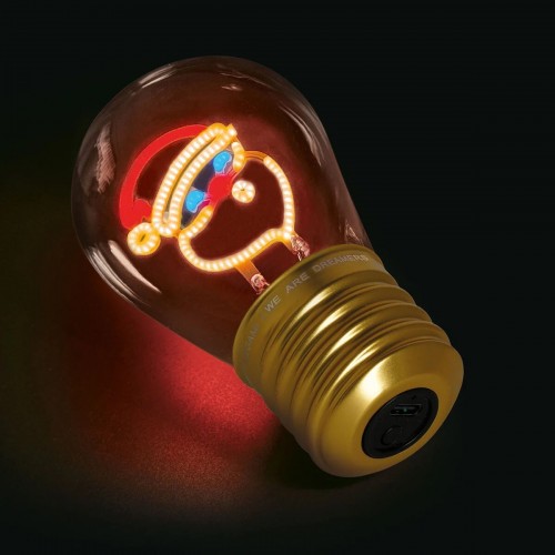 Decorative Lightbulb-Shaped Table Lamp - Santa Claus - Bulb Fiction