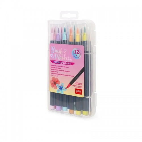Set of 12 Brush Markers-PASTEL