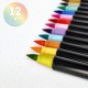 Set of 12 Brush Markers-PASTEL