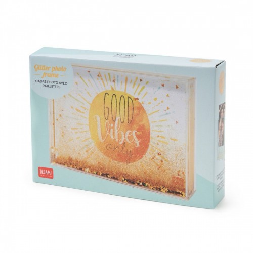 GLITTER PHOTO FRAME MEDIUM - GOOD VIBES