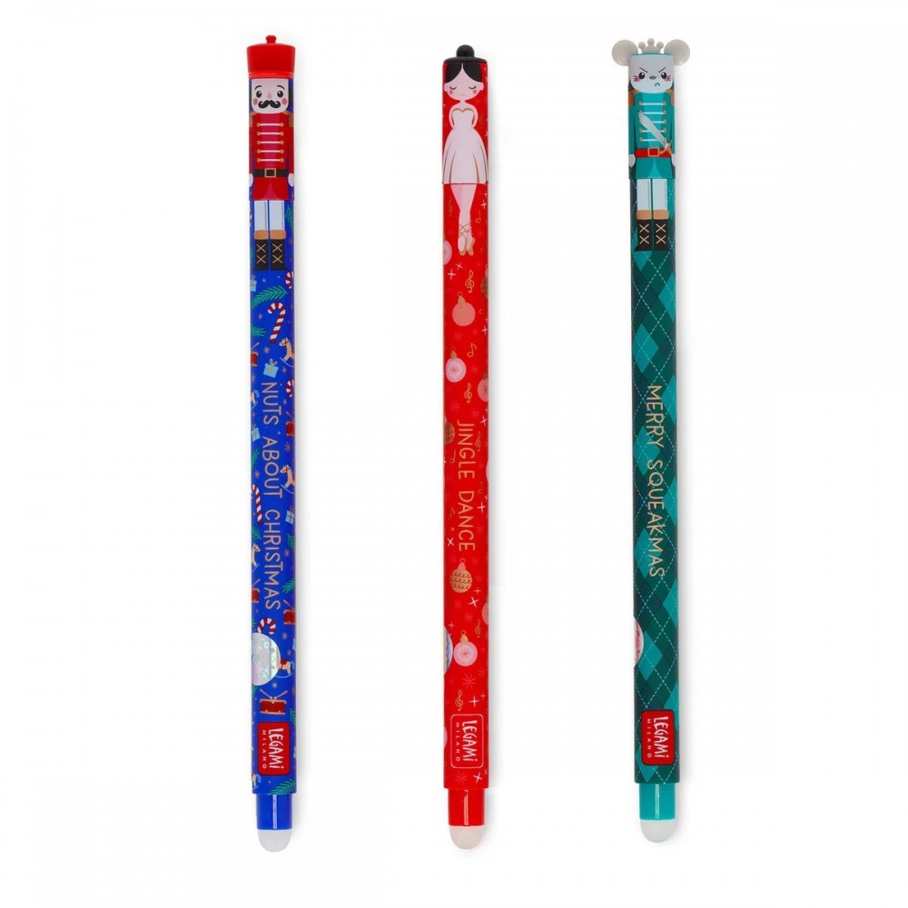 Set of 3 Erasable Gel Pens - The Nutcracker
