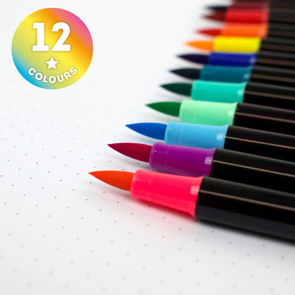 ΜΑΡΚΑΔΟΡΟΙ ΚΑΛΛΙΓΡΑΦΙΑΣ LEGAMI BRUSH MARKERS 12 ΧΡΩΜΑΤΑ ΜΑΡΚΑΔΟΡΟΙ ΚΑΛΛΙΓΡΑΦΙΑΣ LEGAMI BRUSH MARKERS 12 ΧΡΩΜΑΤΑ