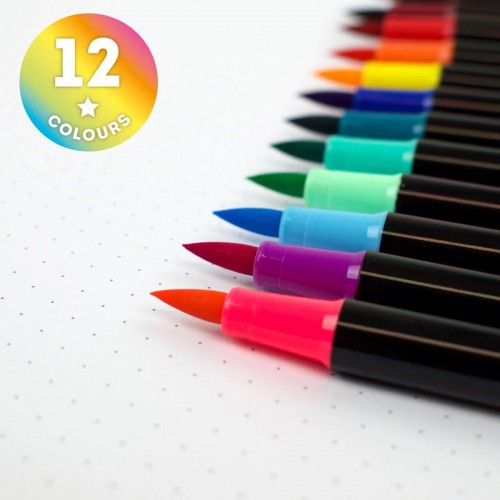 ΜΑΡΚΑΔΟΡΟΙ ΚΑΛΛΙΓΡΑΦΙΑΣ LEGAMI BRUSH MARKERS 12 ΧΡΩΜΑΤΑ