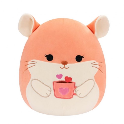 Λούτρινο Squishmallows Valentine Erica το Chinchilla με καρδιά 30,5cm