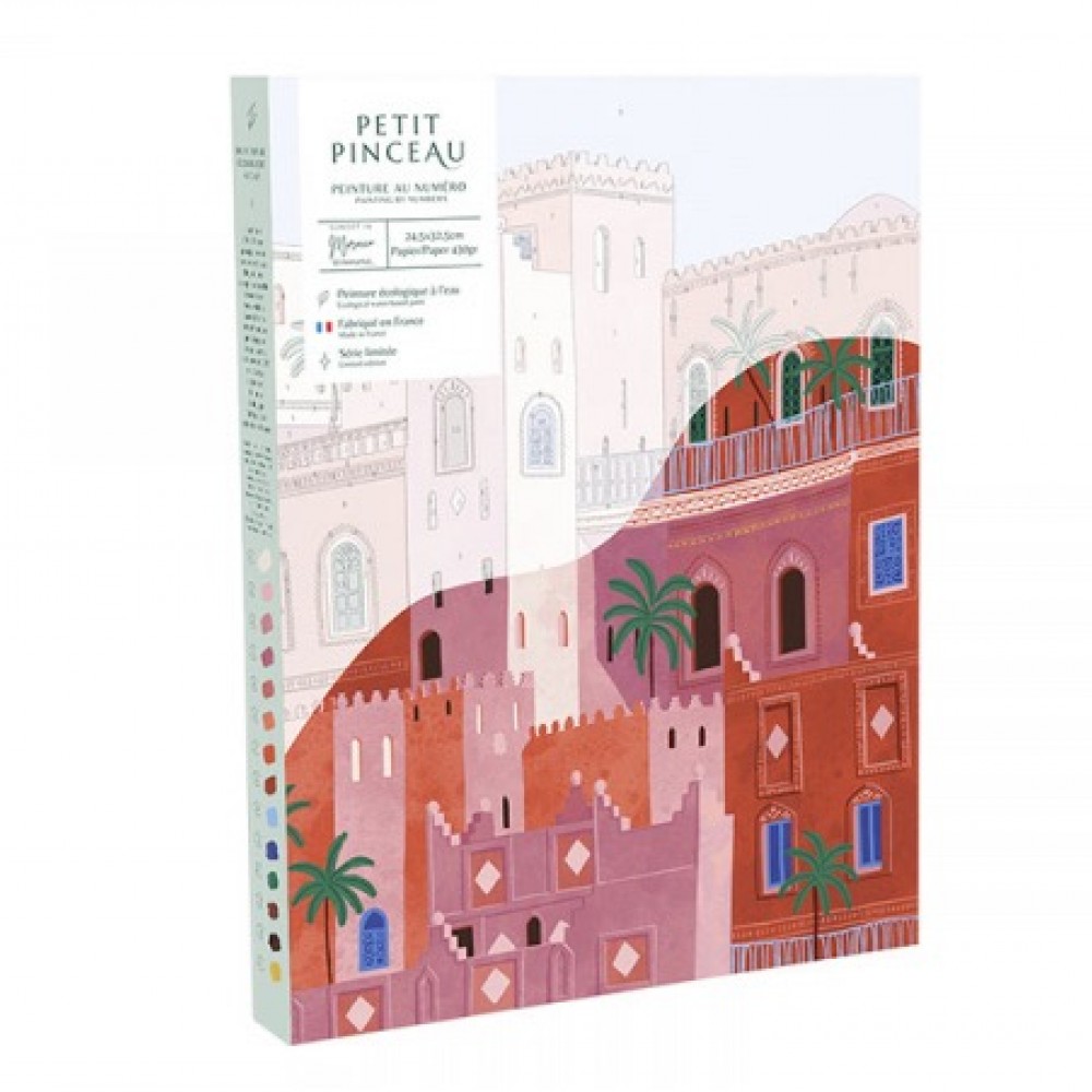 PAINT BY NUMBER BOX SET - SMALL BRUSH - MOROCCO BY MONA MAI PAINT BY NUMBER BOX SET - SMALL BRUSH - MOROCCO BY MONA MAI