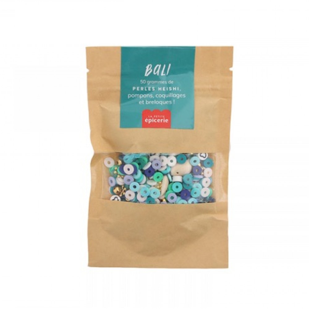 MIX OF HEISHI BEADS AND CHARMS - BALI