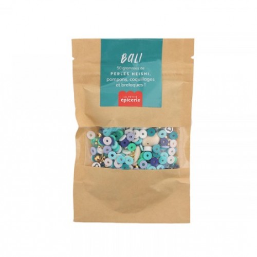 MIX OF HEISHI BEADS AND CHARMS - BALI