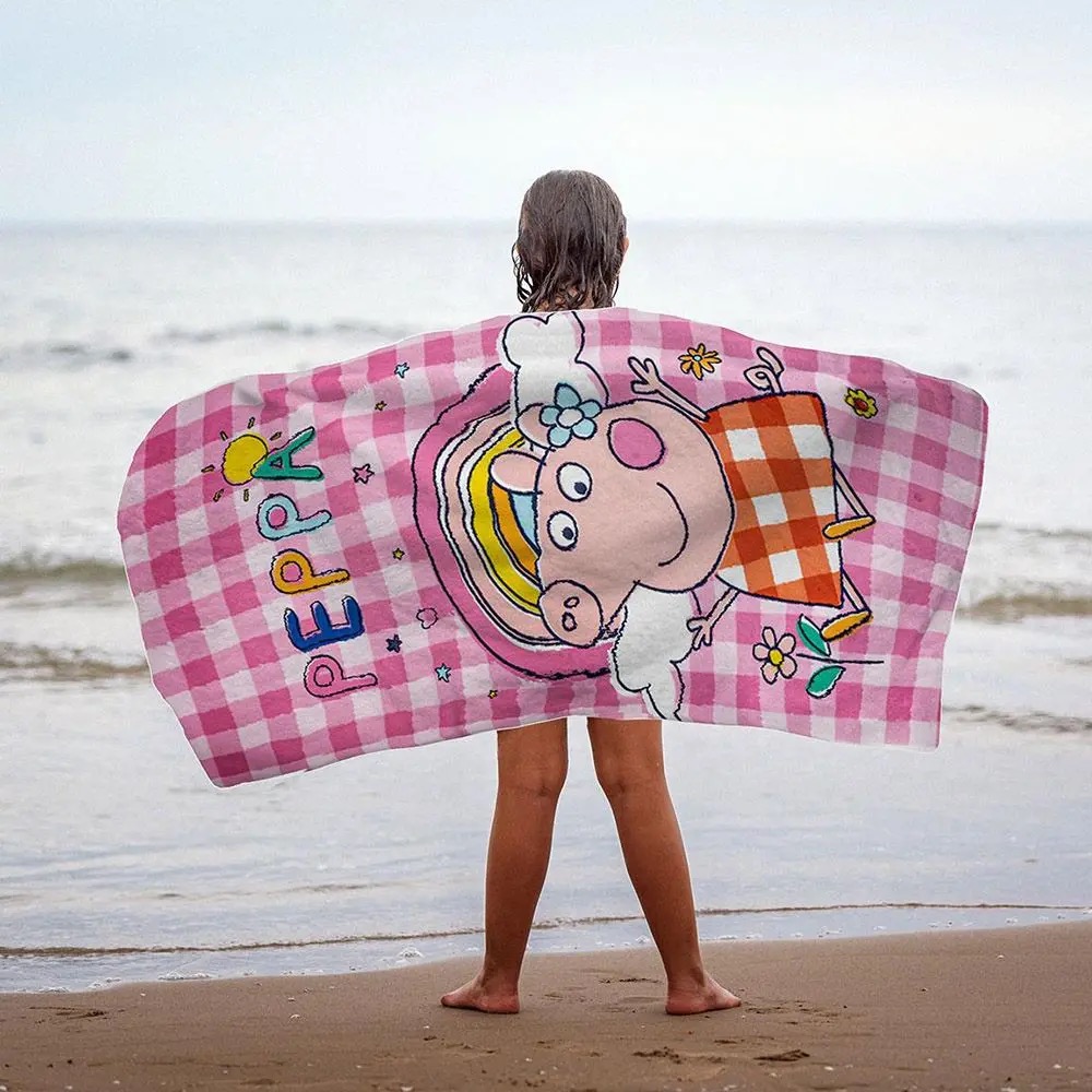 Σετ Τσάντα Παραλίας με Πετσέτα & Καπέλο PEPPA PIG Σετ Τσάντα Παραλίας με Πετσέτα & Καπέλο PEPPA PIG