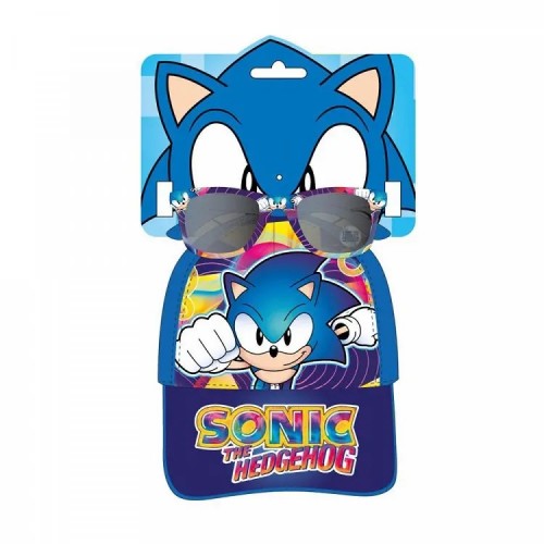 Σετ με Καπέλο Τζόκεϊ 53εκ & Γυαλιά Ηλίου SONIC THE HEDGEHOG
