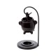 Black Cauldron Hanging Oil Burner with Stand